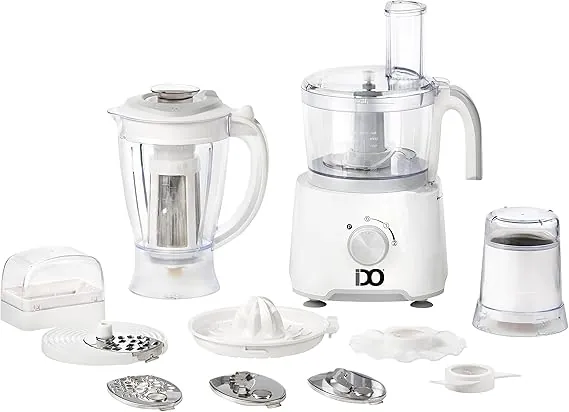 IDO Food Processor FP1000 WH   1000W   25 Functions   White   2 Years Warranty